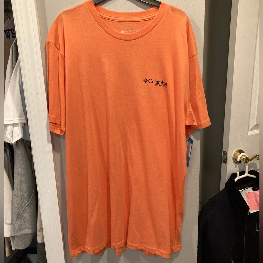 Columbia Orange T-Shirt Large New